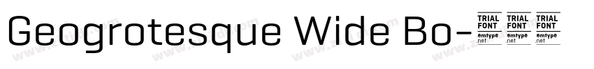 Geogrotesque Wide Bo字体转换